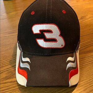 Nascar Black Cap with Red Accents